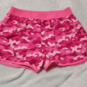Pink camo shorts